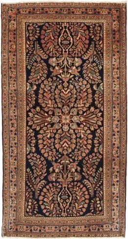 Antik Stilizzato Blu Scuro Terracotta 76x127 Cm