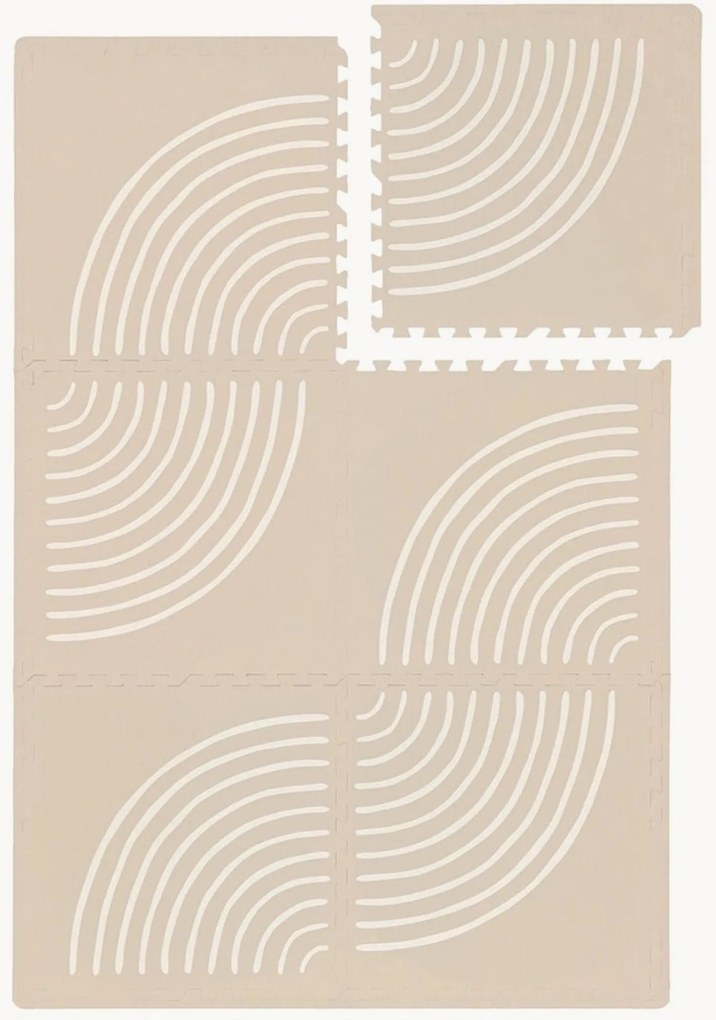 Tappetino puzzle in schiuma Rainblow Bliss 6 pz