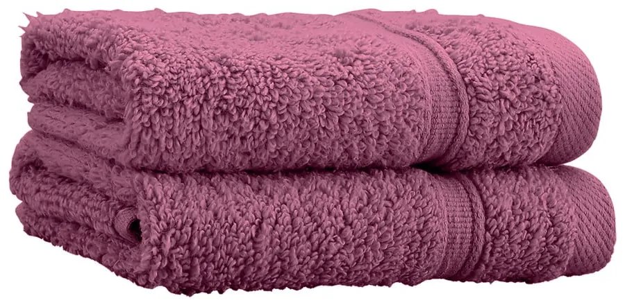 Set di asciugamani tipo terry rosa scuro in cotone 2 pz 30x30 cm Zero Twist – Catherine Lansfield