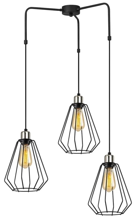 Apparecchio a sospensione in metallo nero Opviq luci Mathaios - Opviq lights