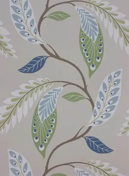 Tapete Fontibre von Osborne & Little - Blue/ Green