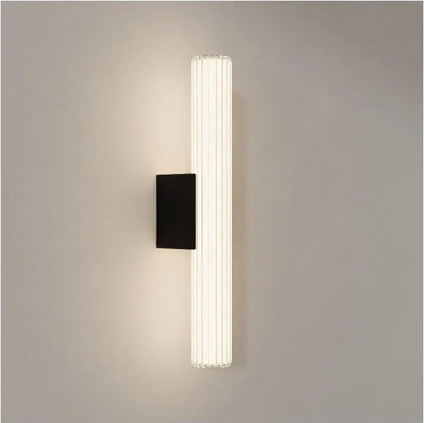 Illuminazione a LED per specchio da bagno LINEA, 8W, 230V, 3000/4000/6000K, IP44, 45 cm, nero