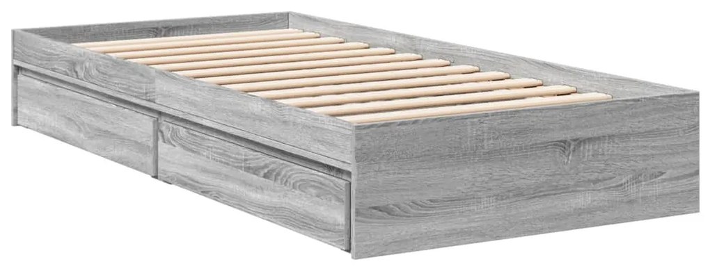 Giroletto cassetti grigio sonoma 100x200 cm legno multistrato