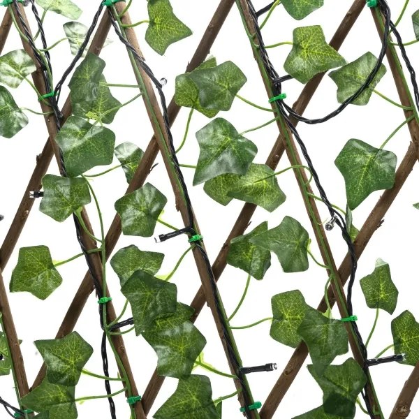 Aigostar - Catena LED solare 102xLED/2x0,7m IP65 bianco caldo ivy