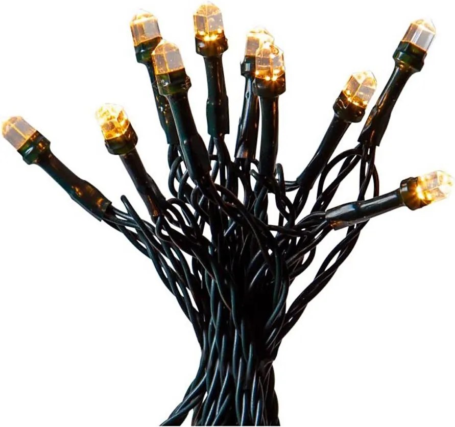 Eglo - Catena luminosa LED per esterni DIAMOND 200 LED/1 funzione, 20 m, IP44, bianco caldo