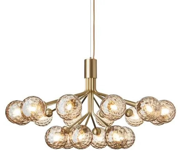 Nuura - Apiales 18 Lampadario Brushed Brass/Optic Gold Nuura