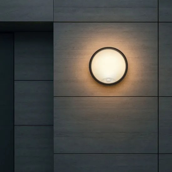 Solight WO780-2 - Lampada LED da esterno con sensore, 20W/230V, IP65, Ø 22 cm