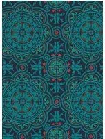 Tapete Piccadilly von Cole & Son - Petrol on Ink