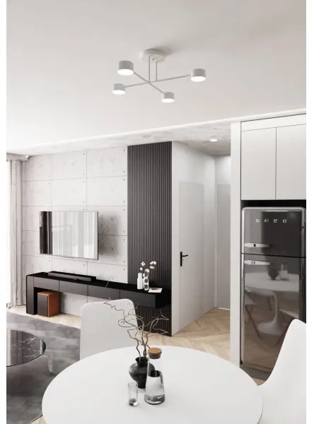 Lampadario a plafone HALO 4xGX53/10W/230V bianco