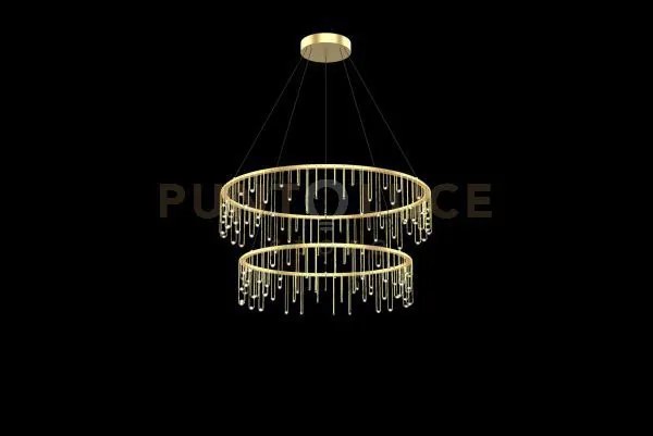 Lampada a sospensione scintilla, ottone, led 49,6w, lumen 4216, 300...