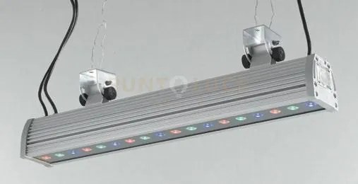 Proiettore led wallwasher alluminio in alluminio 18x2w rgb dimmerab...
