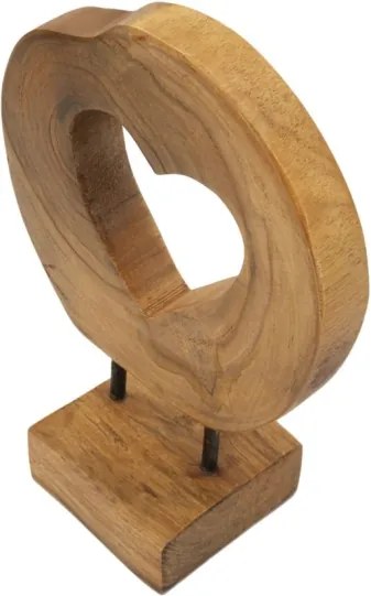 Scultura Hasi In Teak Ric. Cm 20X10X28 (Pezzi Unici - Non Rip. In Serie)