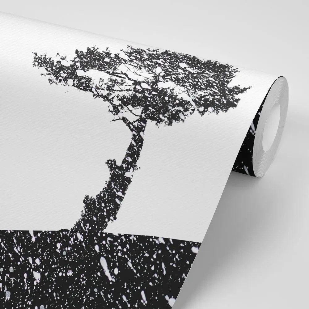 Carta da parati – Silhouette dell'albero