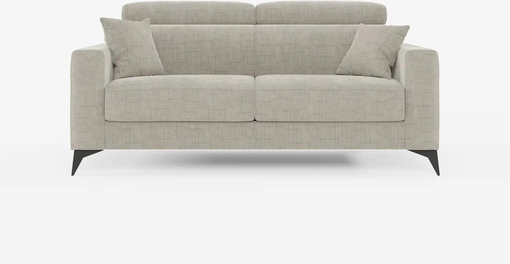 Pegaso divano letto matrimoniale con poggiatesta reclinabili in tessuto jacquard smacchiabile T22