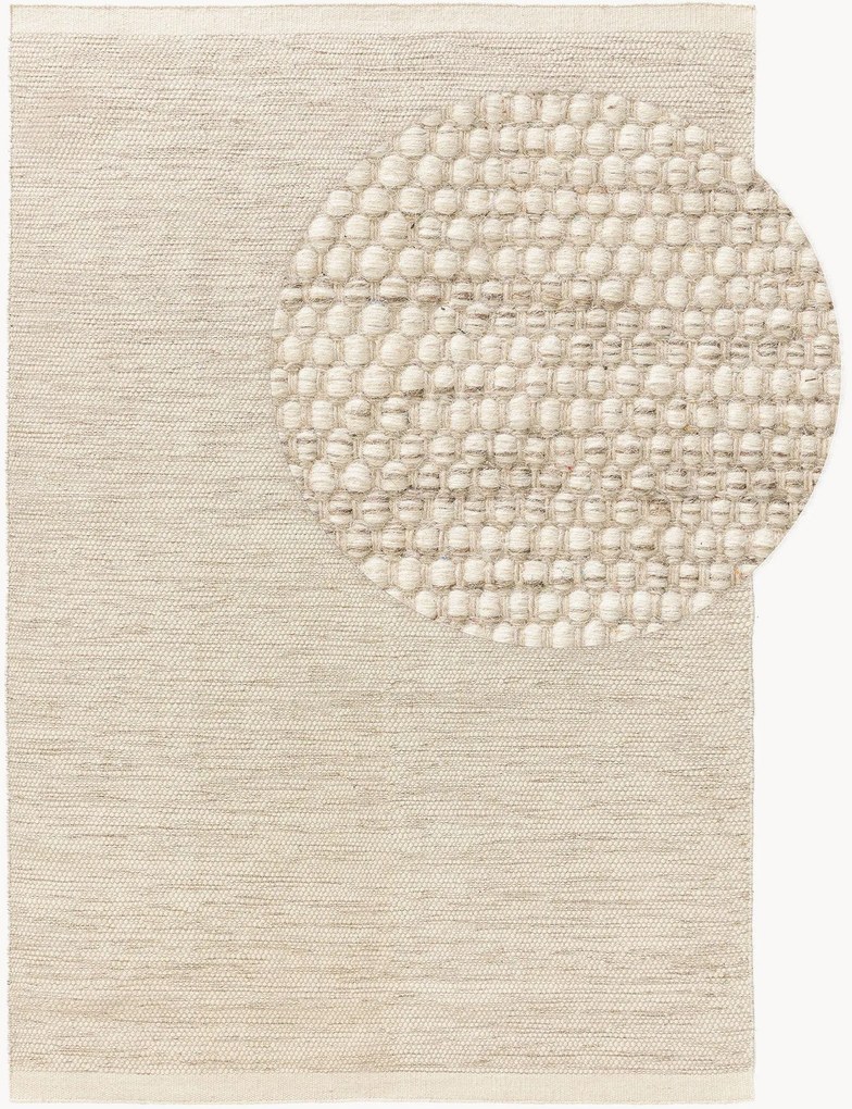 Tappeto in lana a pelo corto tessuto a mano Rocco