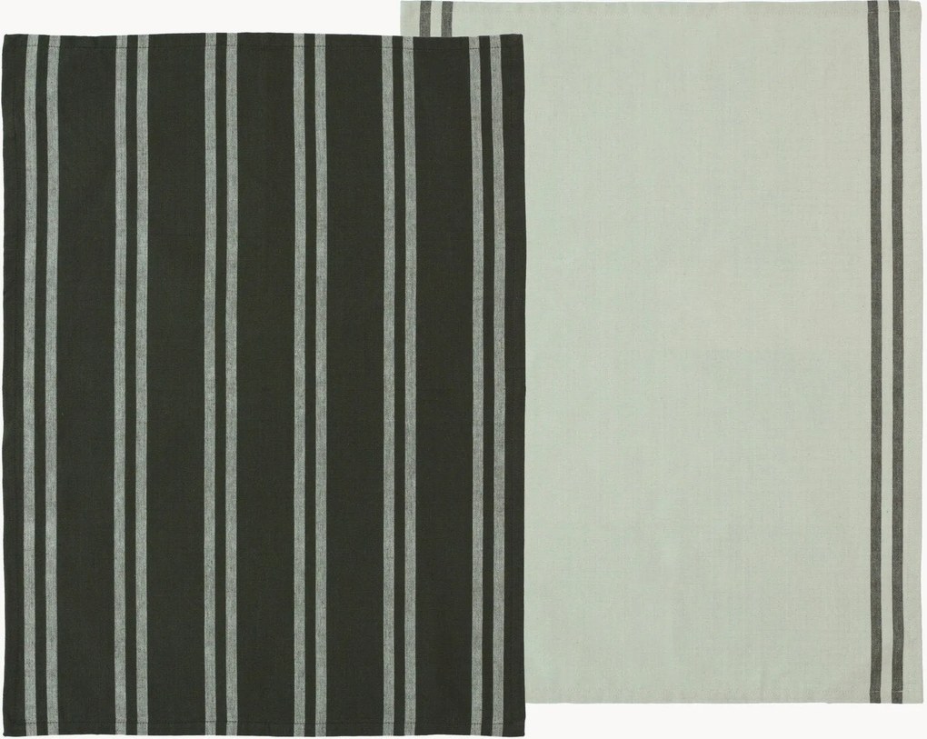 Set di 2 strofinacci in cotone Soft