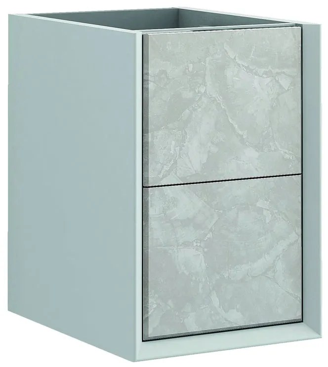 Estensione per mobile da bagno Bellagio 2 cassetti bianco L 35 x H 48 x P 46 cm