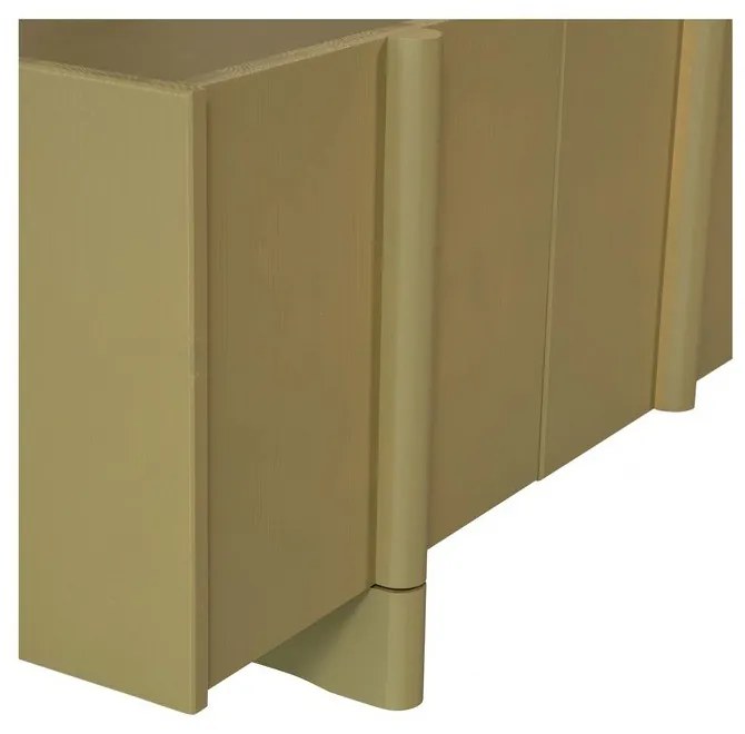 Mobile TV color kaki in pino massiccio 200x53x46 cm Basu – WOOOD