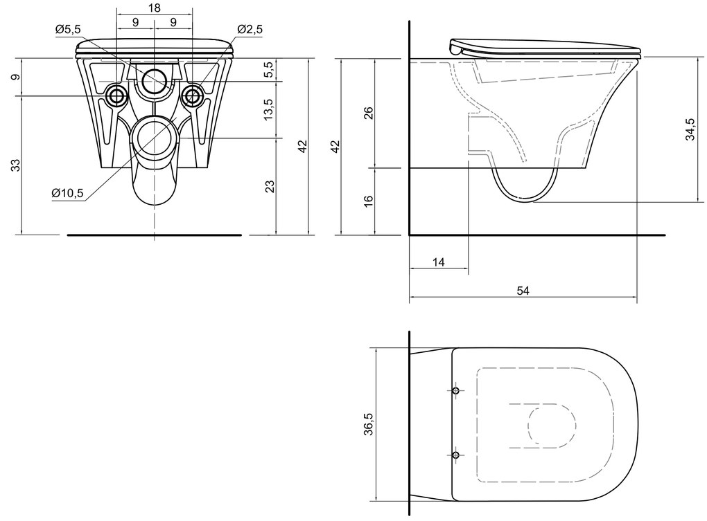 Antonio Lupi Design Cabo1 Vaso Sospeso In Ceramica Con Sedile Termoindurente Bianco