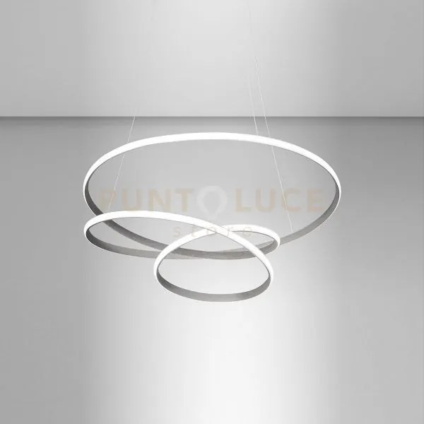 Diva s/p - lampadario a sospensione colore titanio a led 3000k 1950...