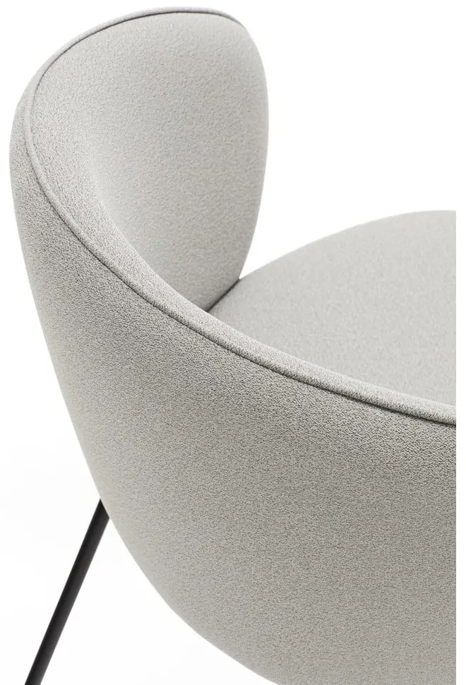 Set di sedie da pranzo grigio chiaro in imbottito 2 pz Add – Teulat