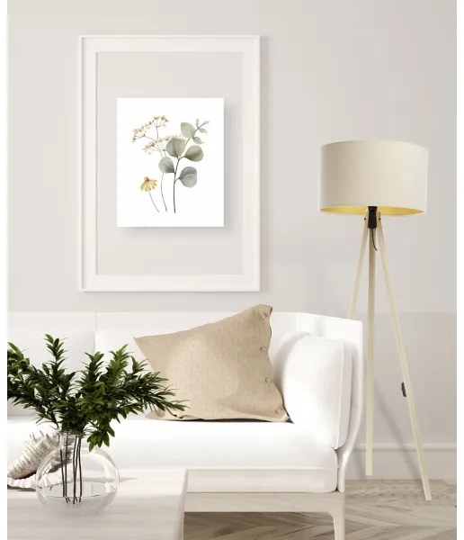 Lampada da terra STANDART 1xE27/60W/230V panna/beige