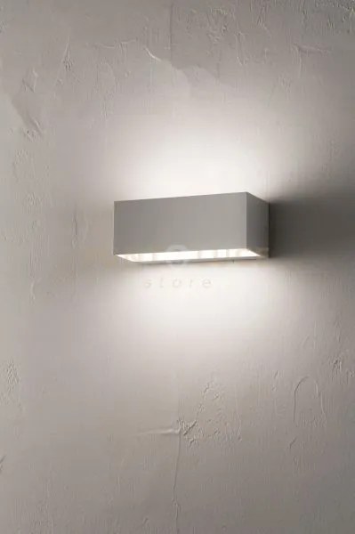 Applique falco silver led 4000k 780lm 12w l.23cm biemissione ip65