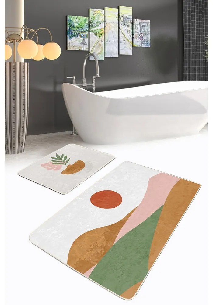 Tappetini da bagno in set da 2 100x60 cm - Minimalist Home World