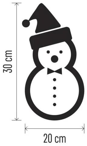 Decorazione natalizia a LED 5xLED/2xAA pupazzo di neve