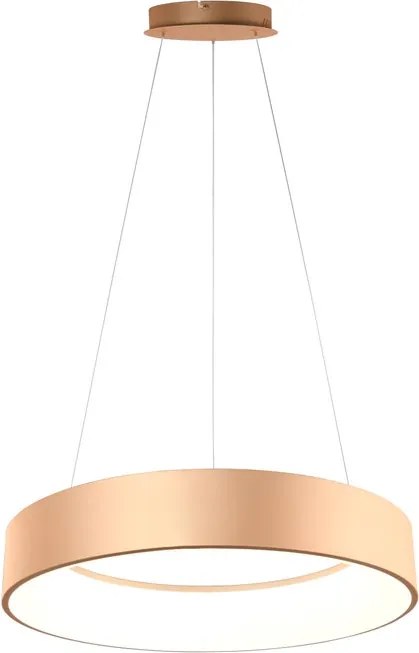 Lampadario LED moderno Noah dorato Ø60cm, luce con 3 temperature di colore 8000 lumen, LUCE AMBIENTE DESIGN
