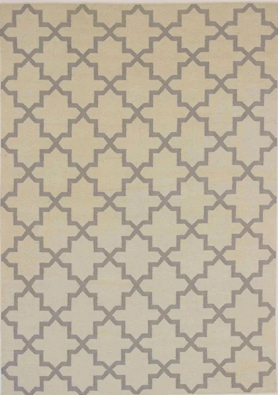 Kilim Tappeto 160 x 230 Beige (Indian) Tessuto A Mano