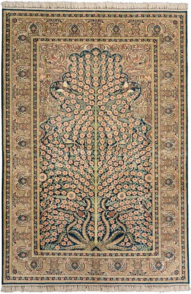 Hereke Tappeto orientale 130 x 190 Beige (Cina) Annodato A Mano