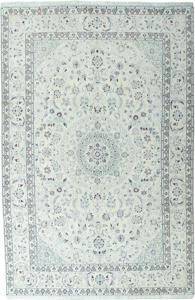 Nain Tappeto 200 x 300 Beige (Iran) Annodato A Mano