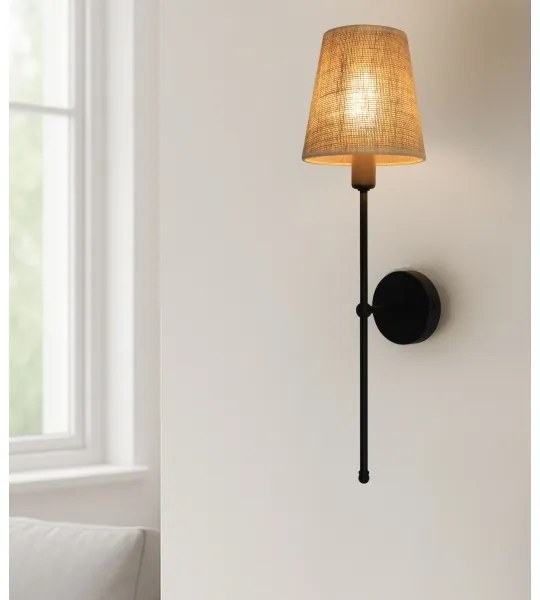 Applique MADELA 1xE14/40W/230V iuta/nero