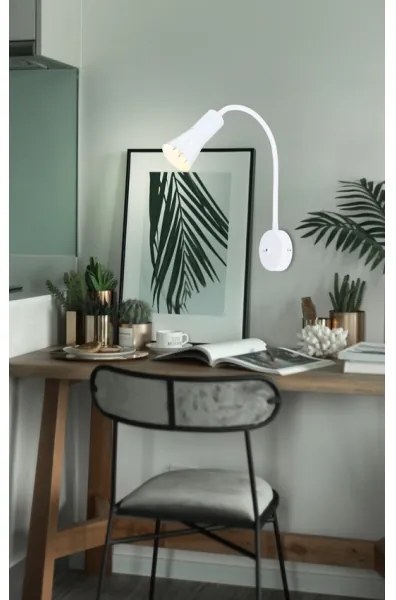 Lampada flessibile ARENA 1xE14/40W/230V bianca