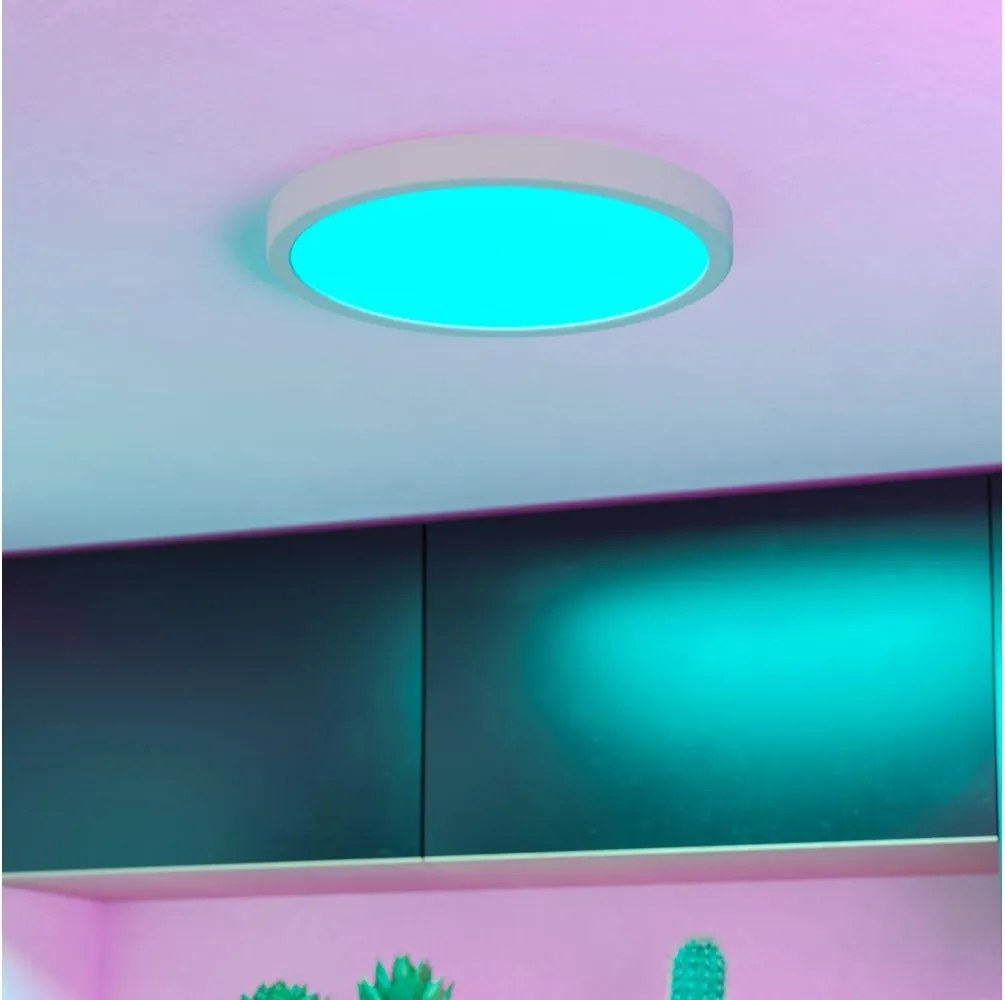 Eglo 901377 - Plafoniera da soffitto per bagno LED RGBW dimmerabile FUEVA-Z LED/14,3W/230V 27,8cm IP44 bianca