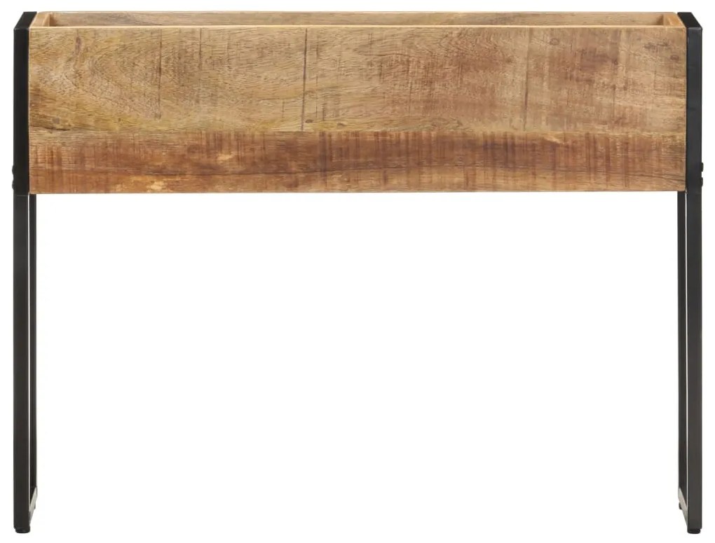 Fioriera 90x20x68 cm in Legno di Mango Grezzo