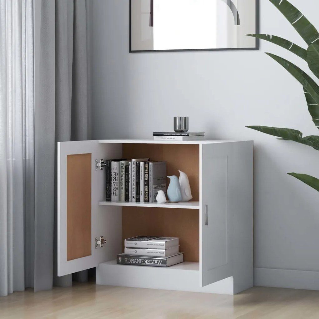 Libreria Bianca 82,5x30,5x80 cm in Legno Multistrato