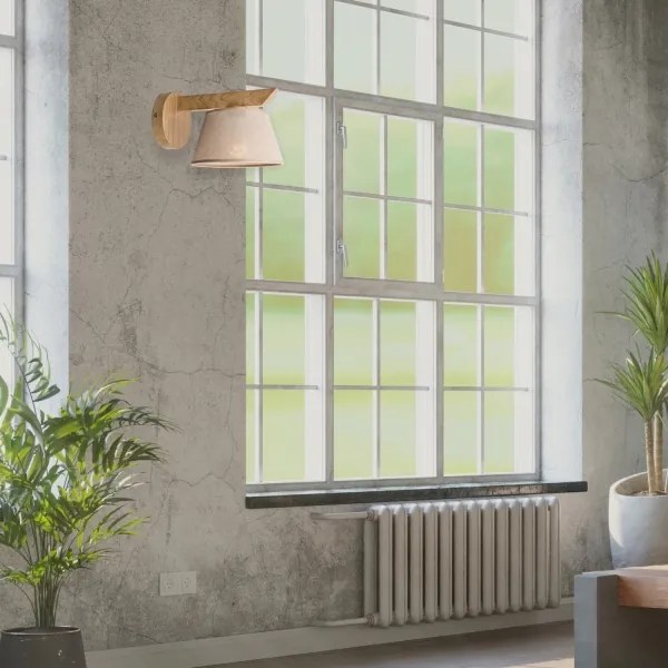 Lampada da parete ANTONIO 1xE14/40W/230V rovere