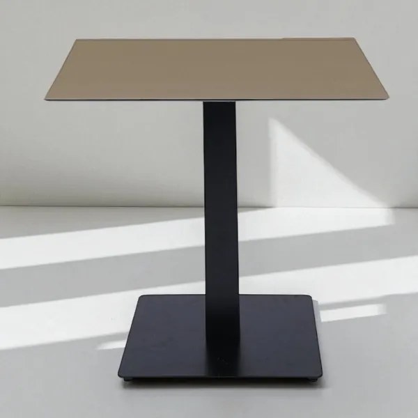 Tavolo bar pub ristorante piano HPL Tortora per esterno 80x80 cm H 74