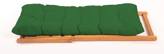 Lettino da giardino verde/faggio