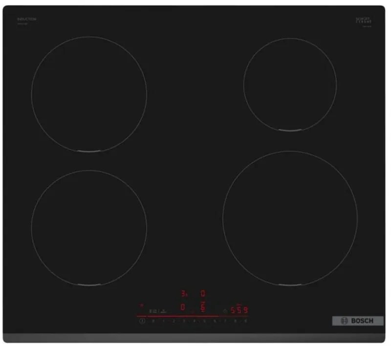 Bosch - piano cottura a induzione 60 cm 4 fuochi 7400 w nero - PIE631HB1E