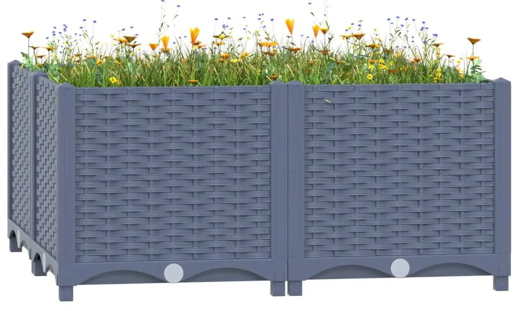 Fioriera Rialzata 80x80x38 Cm İn Polipropilene /