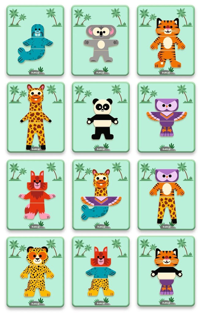 Inzebox Mix'n'match animali - Gioco magnetico