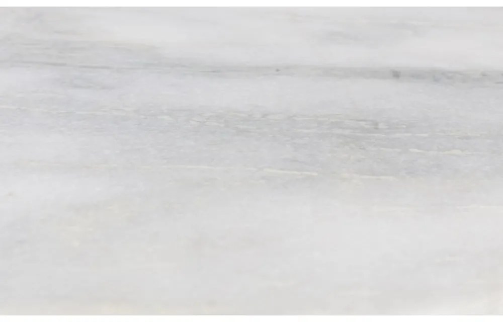 Tavolino bianco con piano in marmo Timpa - White Label