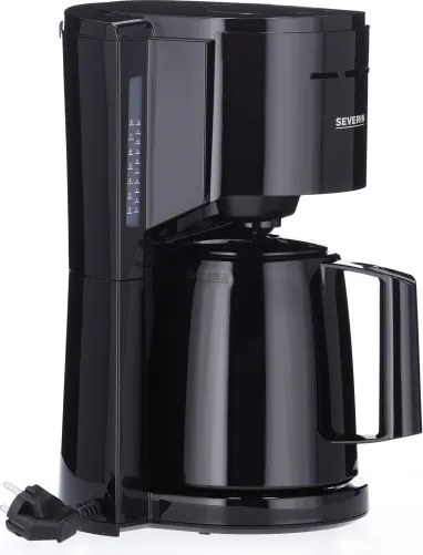Severin KA 9306 - Macchina da caffè con caraffa termica 1 l 1000 W/230 V, nera