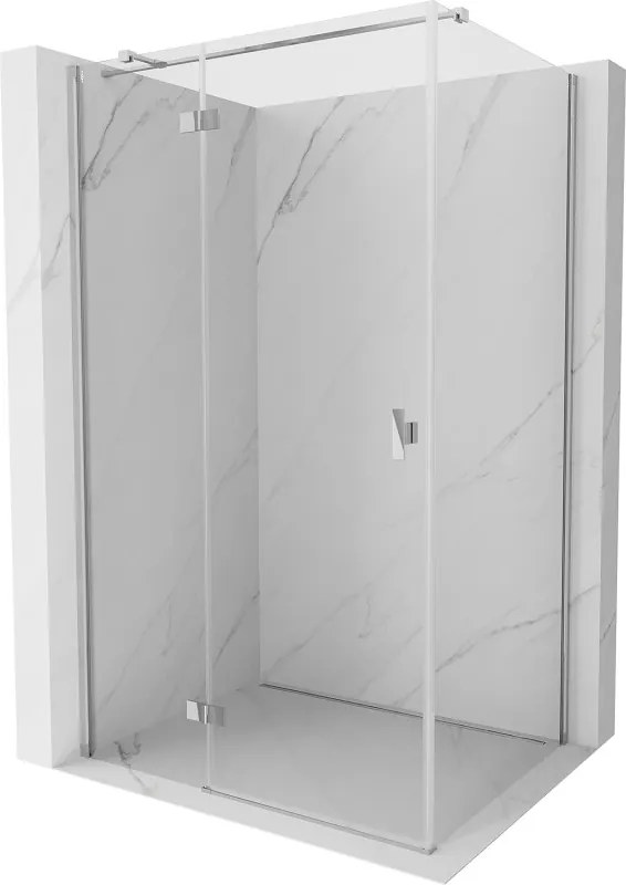 Mexen Mist-H T cabina doccia a battente sinistra 75 x 85 cm, trasparente, cromo - 8A5T-075-085-01-00-L