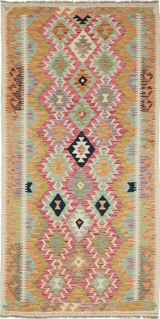 Kilim Tappeto 200 x 100 (Pakistan) Tessuto A Mano