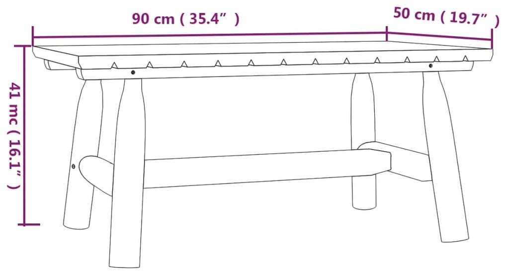 Set Divani da Giardino 4 pz in Legno Massello di Abete