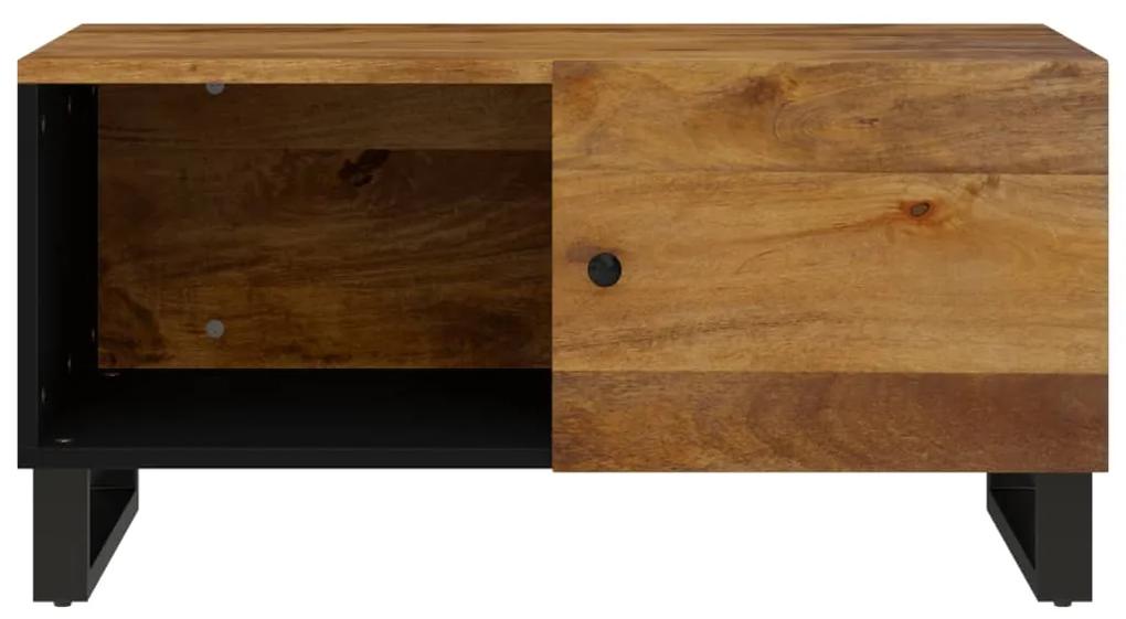 Tavolino da Soggiorno 80x50x40 cm Massello Mango e Multistrato